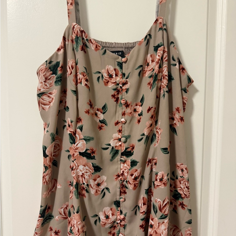 Floral Button-Down Women Top